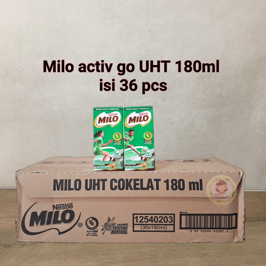 

Milo activ go uht 180 ml 1 dus minuman mengandung susu dan cokelat ( scp )