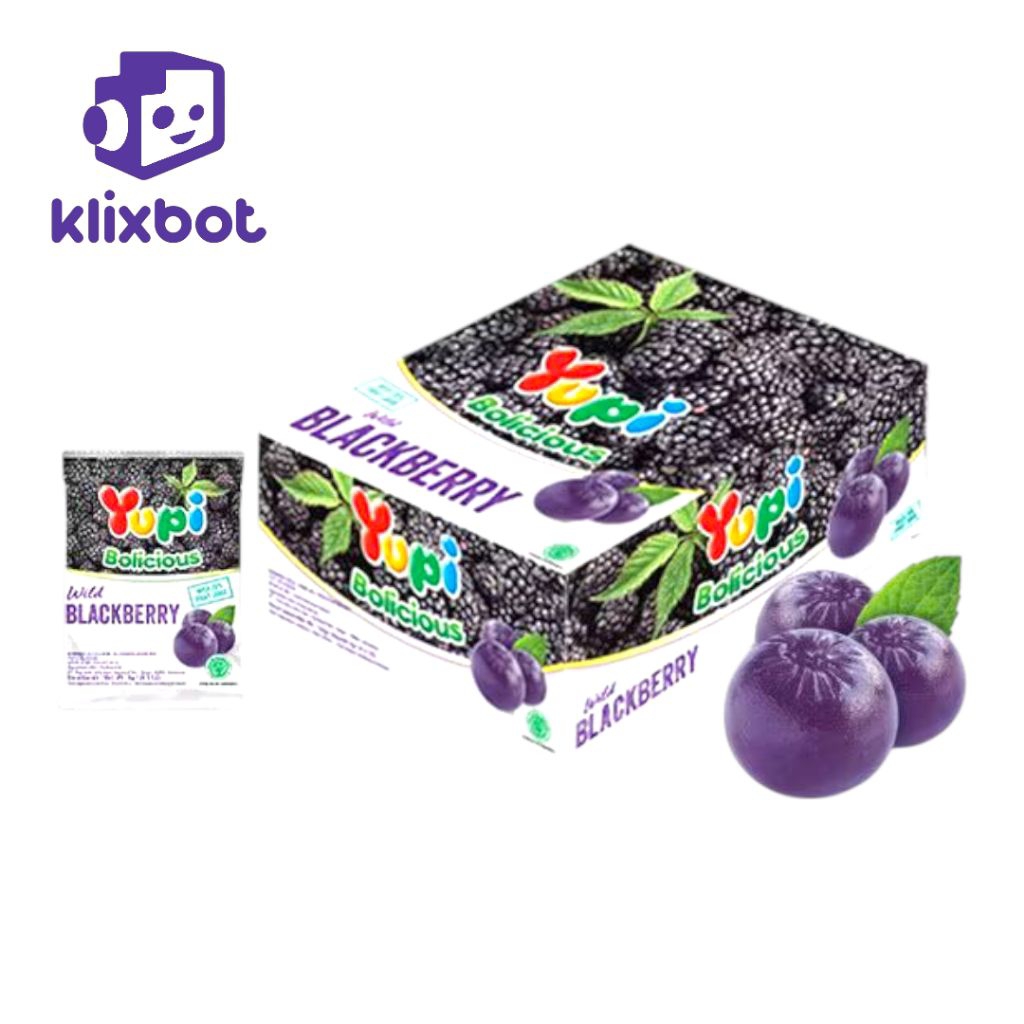 

YUPI BOLICIOUS BLACKBERRY 6G (1 BOX = 24 PCS)