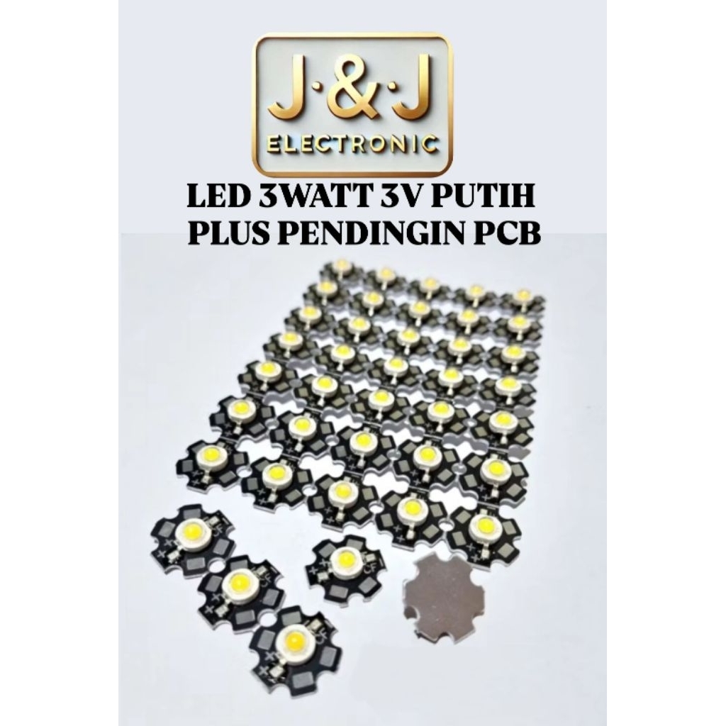 HPL 3W 3V PUTIH PLUS PENDINGIN  , LED 3W HIGH POWER  , LED 3 WATT PUTIH PLUS PENDINGIN PCB