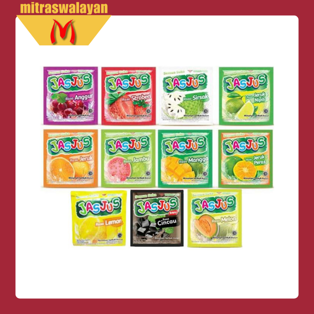 

JASJUS Minuman Instan Serbuk Aneka Rasa 1 Renceng Isi 10 Sachet