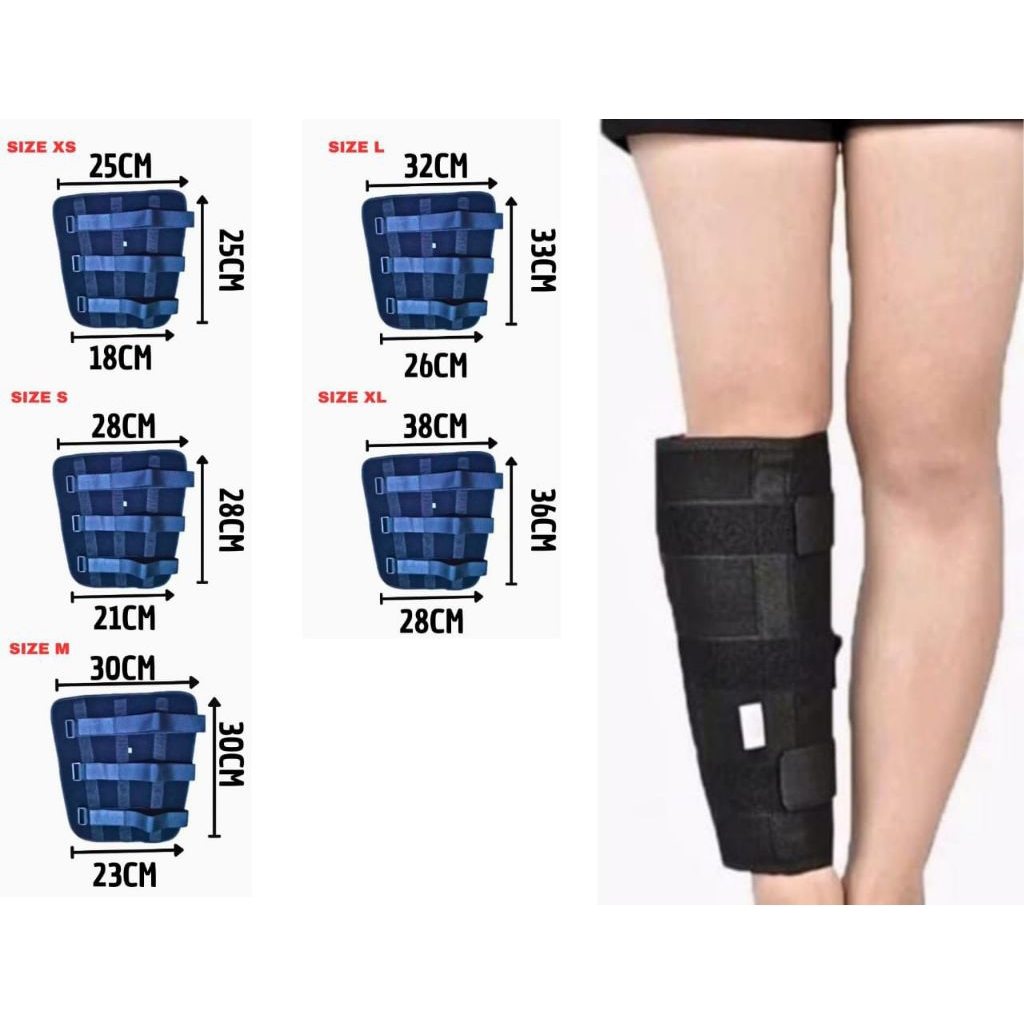 Pelurus Kaki Bengkok/Penahan Kaki Cidera-Patah/Backlab Calf