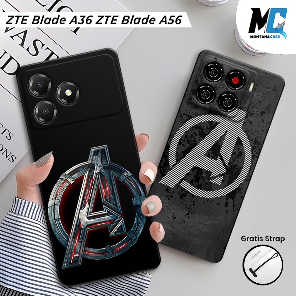 Montana Casing ZTE Blade A56 / ZTE Blade A36 Silikon Printing Gambar Avenjer | Case Full Karet HP ZT