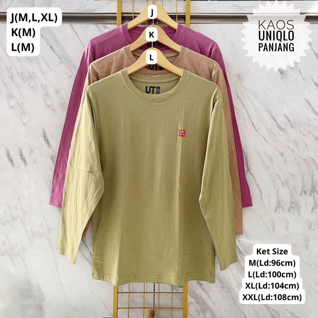 KAOS UNIQLO POLOS  PANJANG ORIGINAL