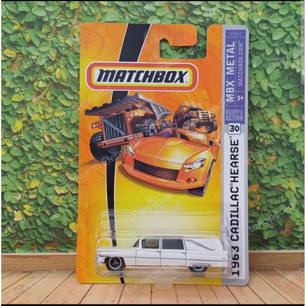 matchbox 1963 cadillac hearse putih