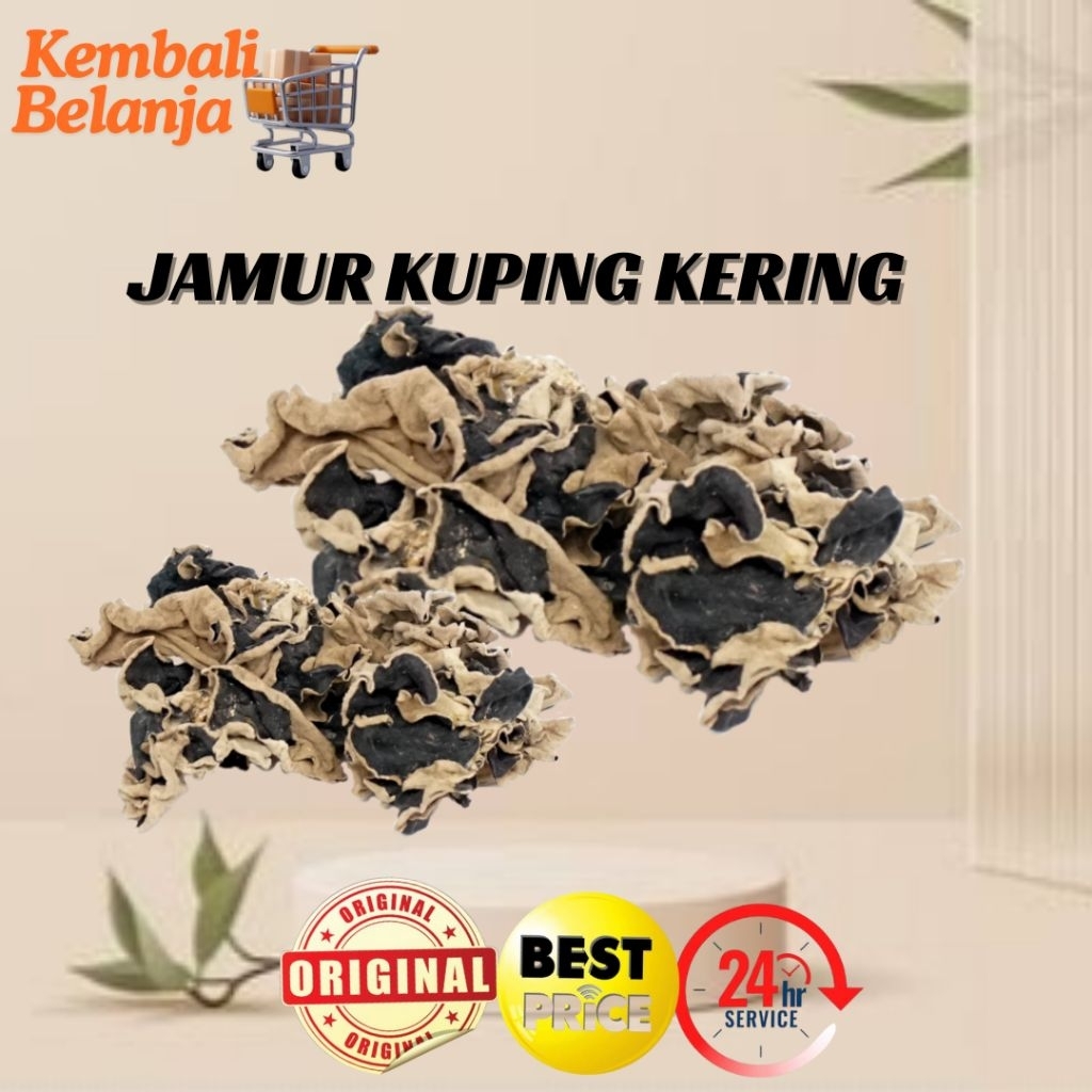 Jamur Kuping kering 50 Gram/ Jamur Kering/ Jamur Kuping Super/ Jamur Hitam Kering