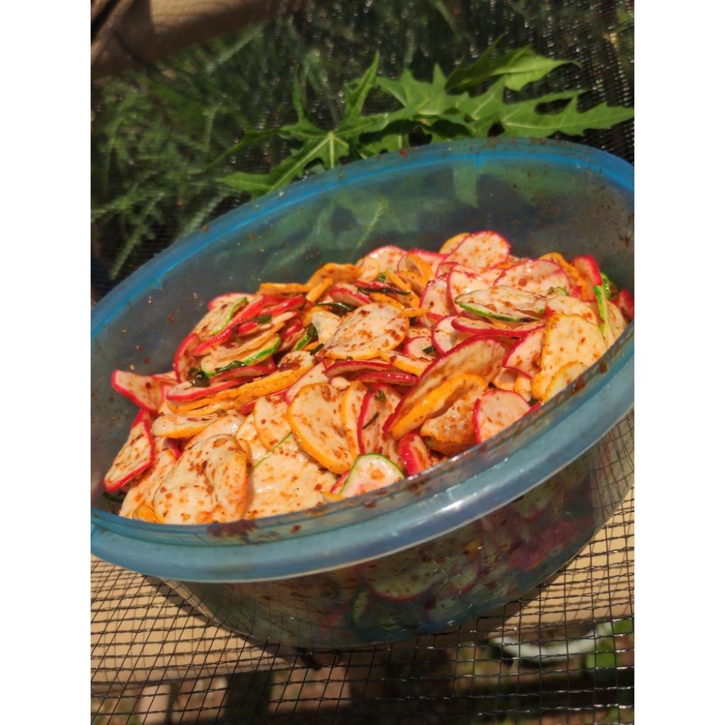 

kerupuk bantet pedas daun jeruk