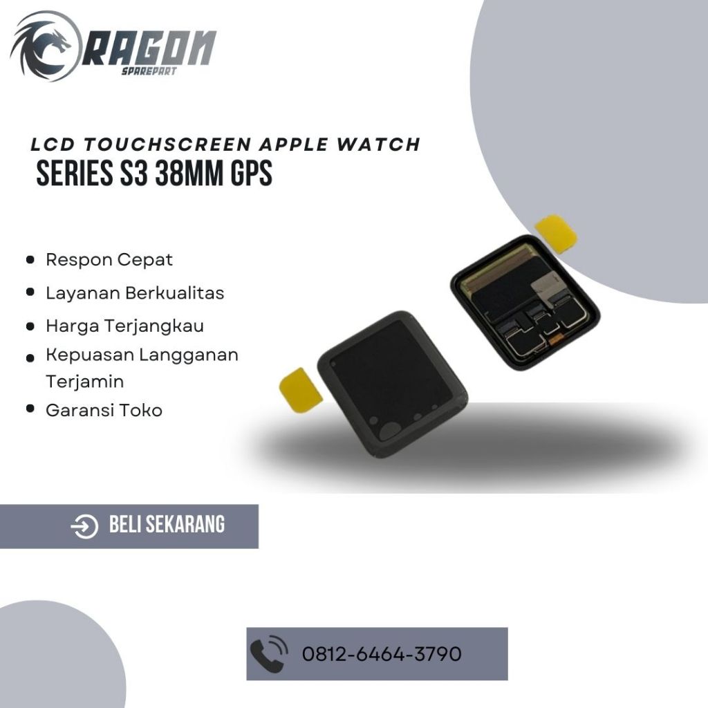 LCD TOUCHSCREEN APPLE WATCH SERIES S3 38MM ORI COPOTAN