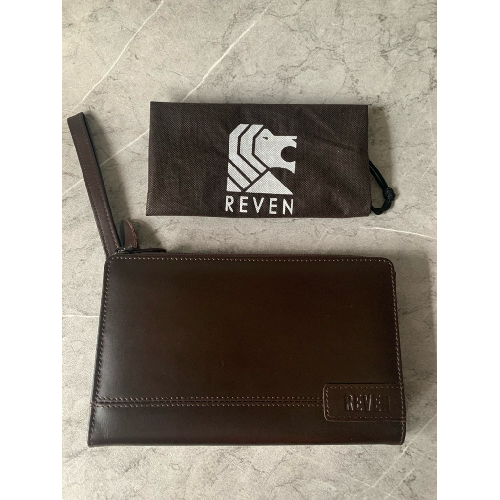 tas tangan pria REVEN brand lokal kulit