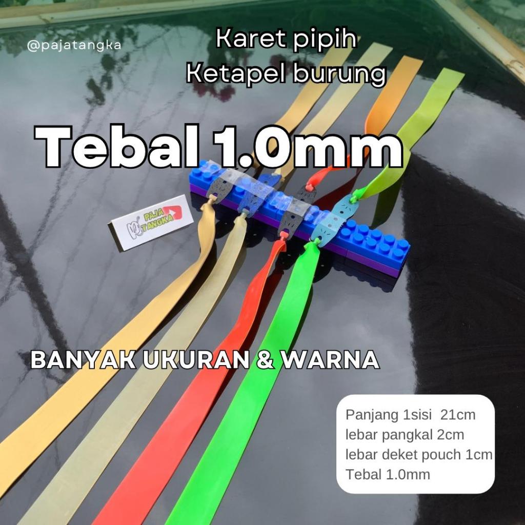 Flatband Karet Ketapel 1.0mm Premium Flatband Slingshot 1.0mm Full Power