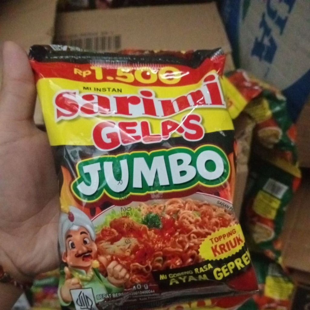 

Sarimi gelas jumbo ayam geprek (1rncng/10pcs)