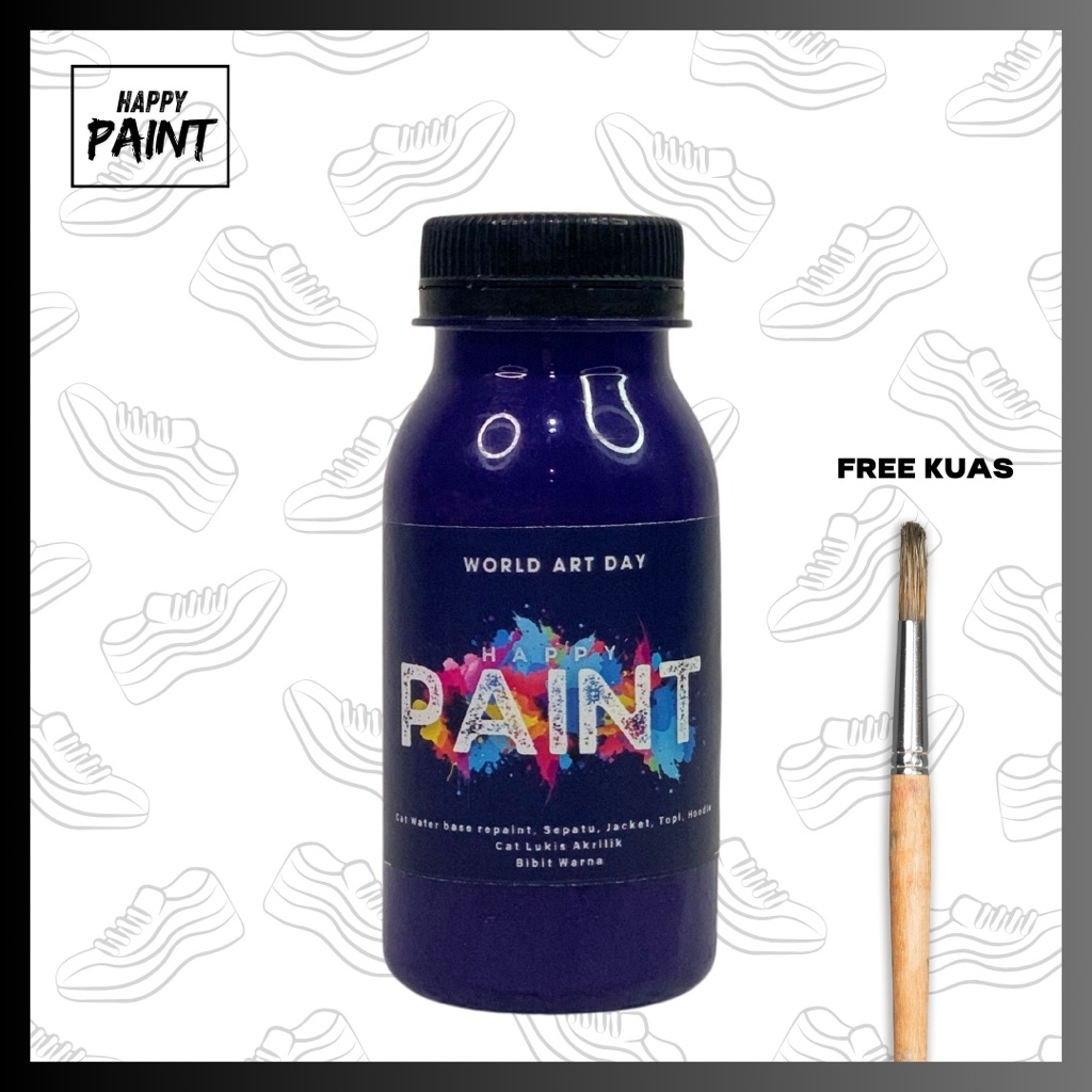 Repaint sepatu kanvas/ cat sepatu kanvas 80ml Anti luntur permanen 100ml