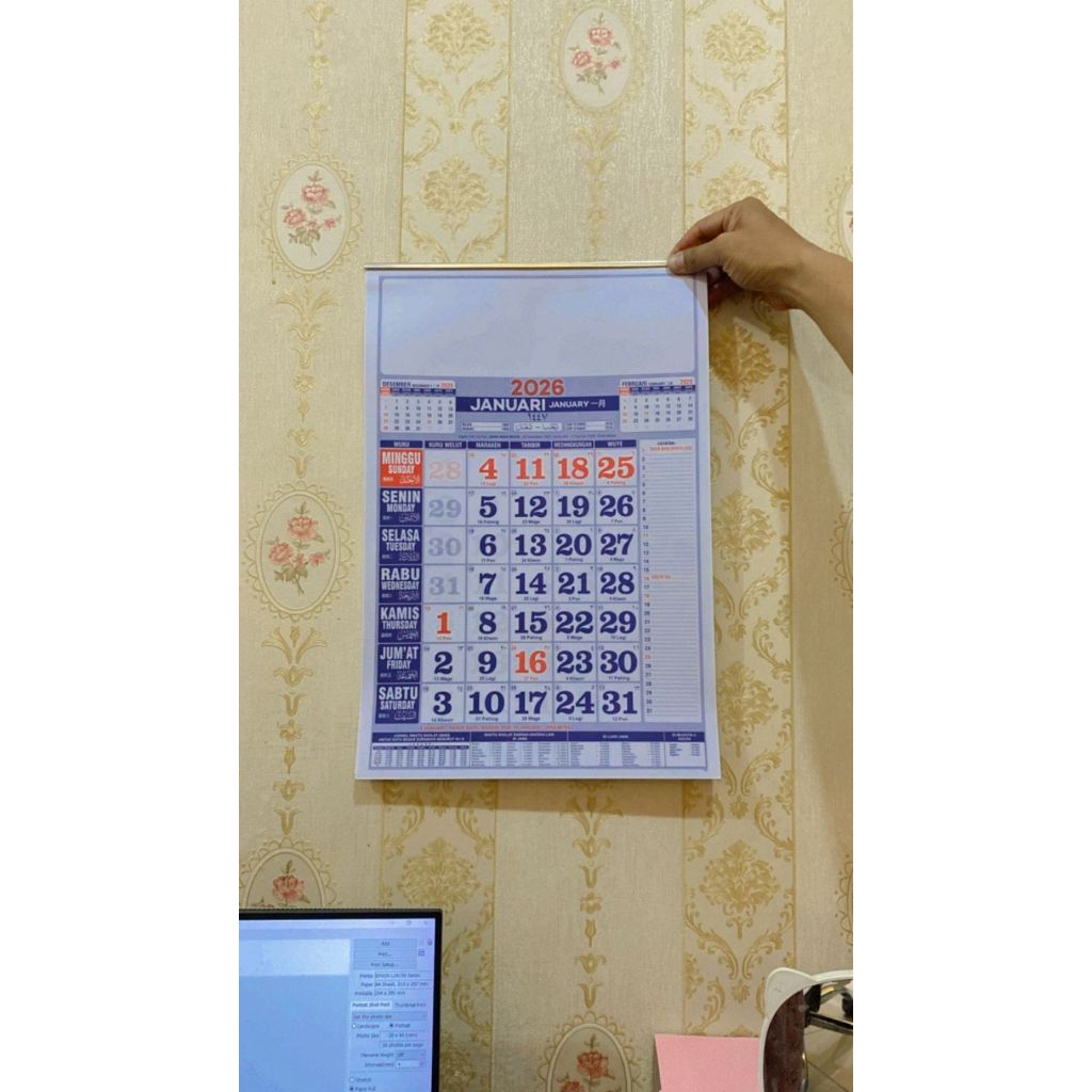 

GROSIR KALENDER 2026 UKURAN 32x48 CM 12 Lembar