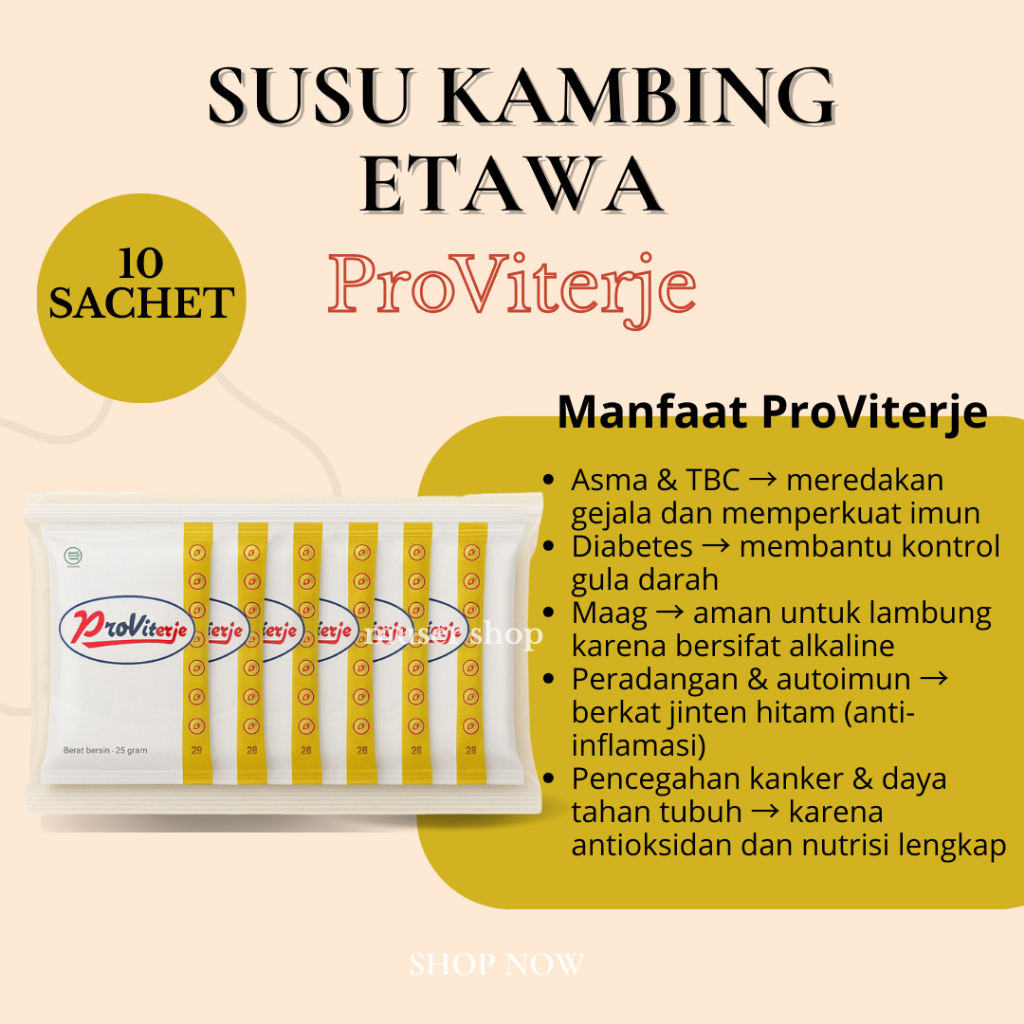 

Muser Shop [Promo Susu Provit] Susu Kambing Etawa | Susu Provit | ProViterje | susu kambing etawa untuk kesehatan