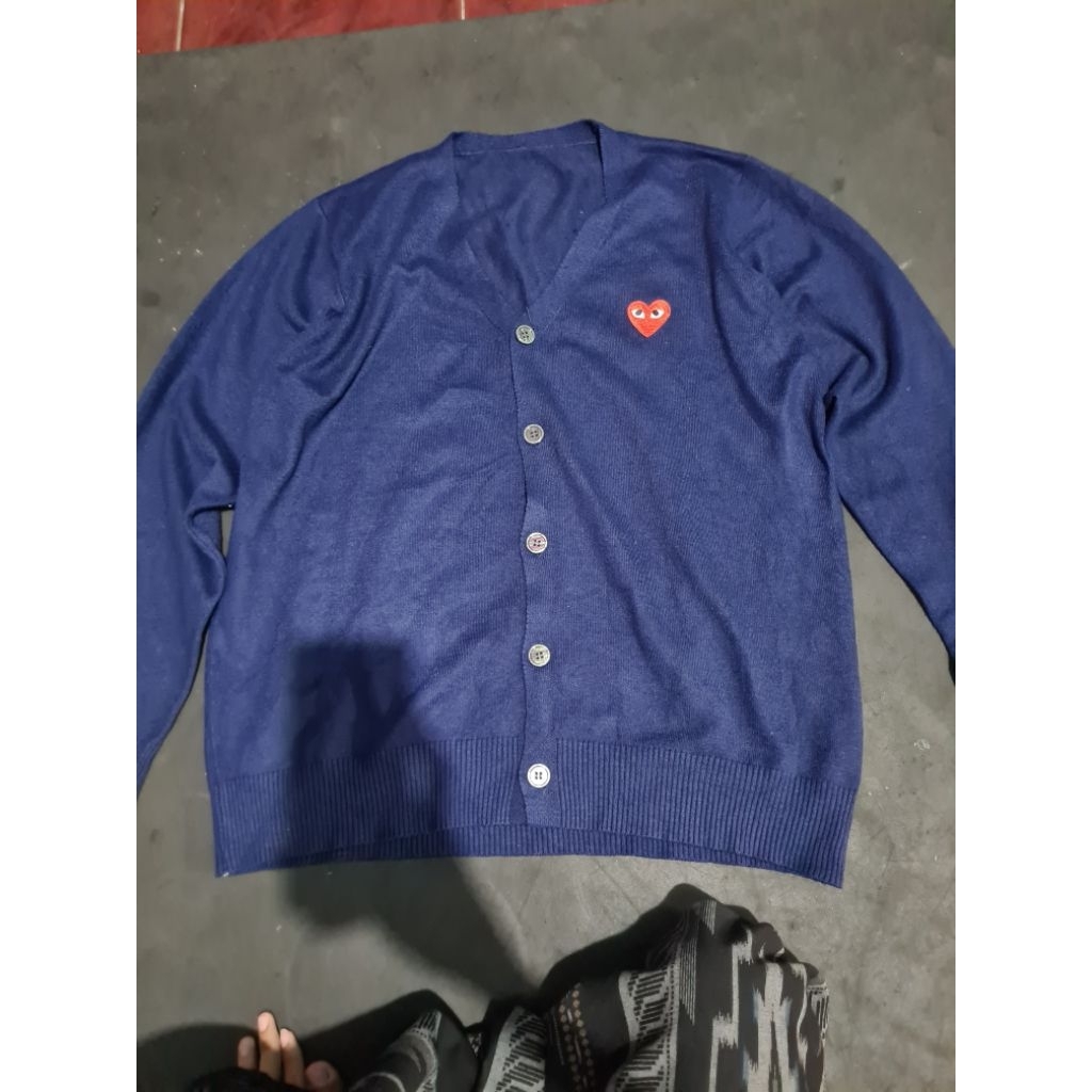 cardigan play cdg second,cardigan play cdg preloved