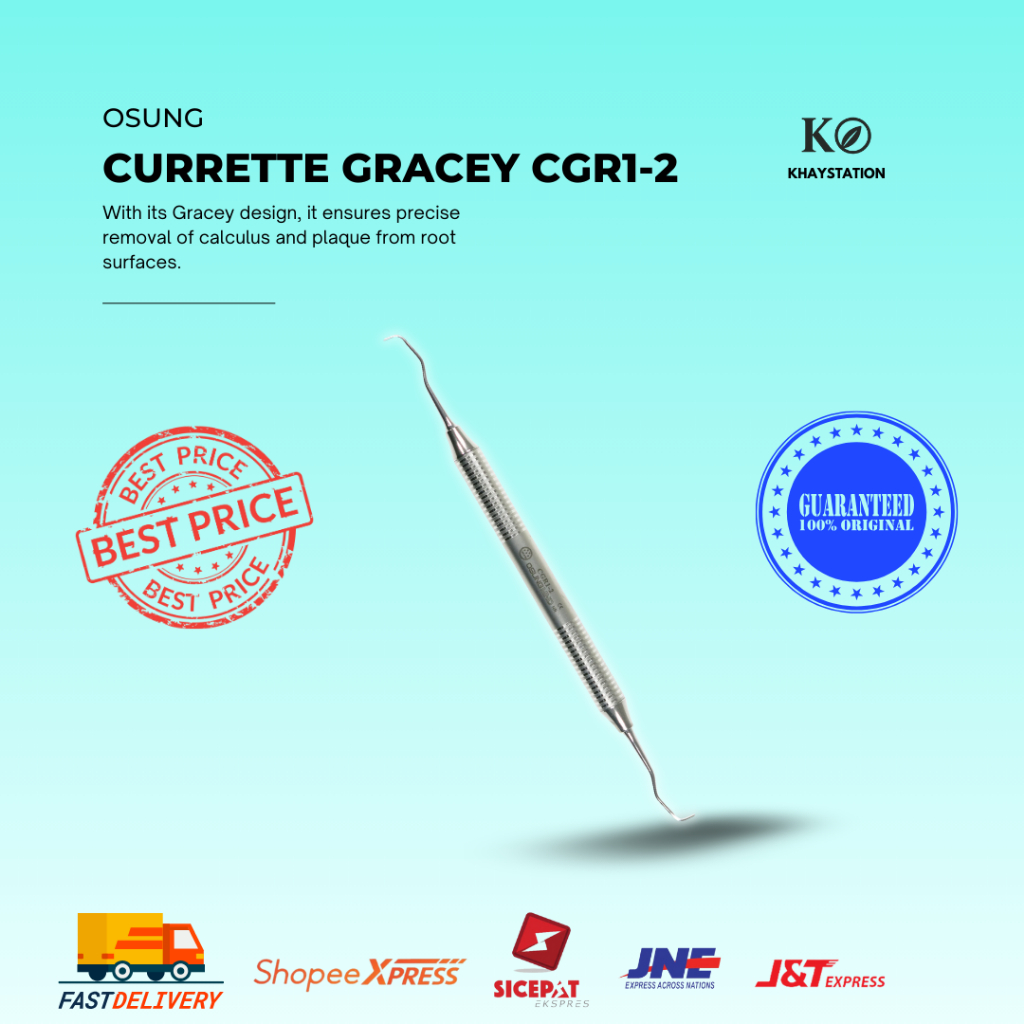 Kuret Gracey Osung CGR1-2 / Alat Kedokteran Gigi / Dental Curette Original