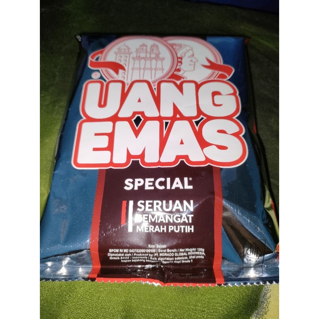 Kopi Bubuk Hitam Uang Emas 120gr || Kopi Uang Emas 120gr