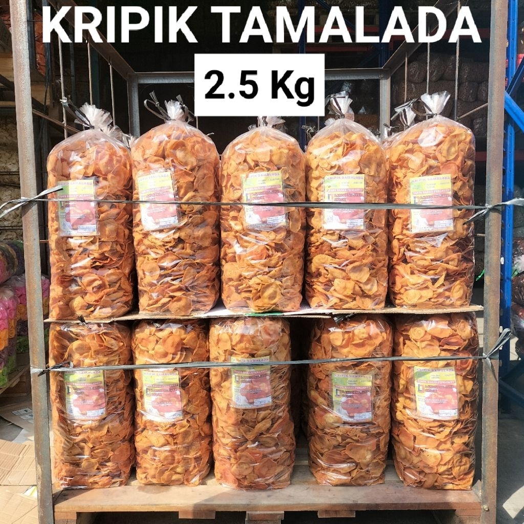 

Kripik Tamalada 2.5 Kilogram Cemilan Pedas Snack