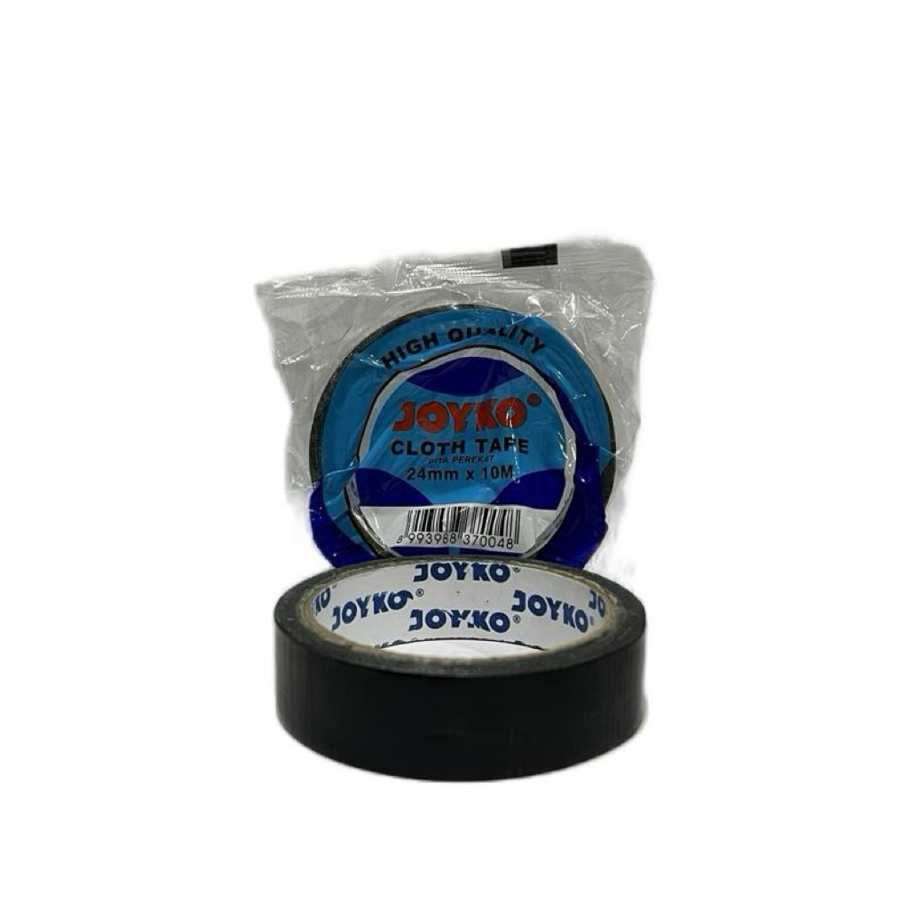 

Joyko Cloth Tape Hitam / Lakban Kain Joyko 24mm x 10m Warna Hitam