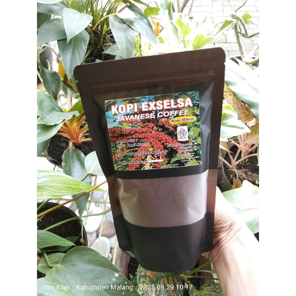 

250 GRAM BUBUK KOPI EXSELSA GUNUNG KAWI 100% KOPI KURNI.