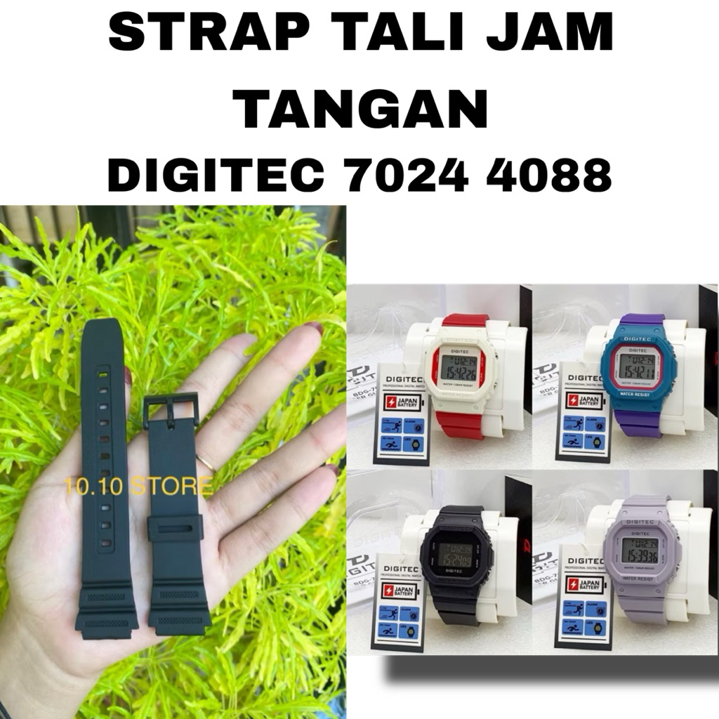 STRAP TALI JAM TANGAN ORIGINAL UTK DG-7024 DG7024 DG 7024 DIGITEC 7024T, DG 4088T DG-4088 DG4088 PAS
