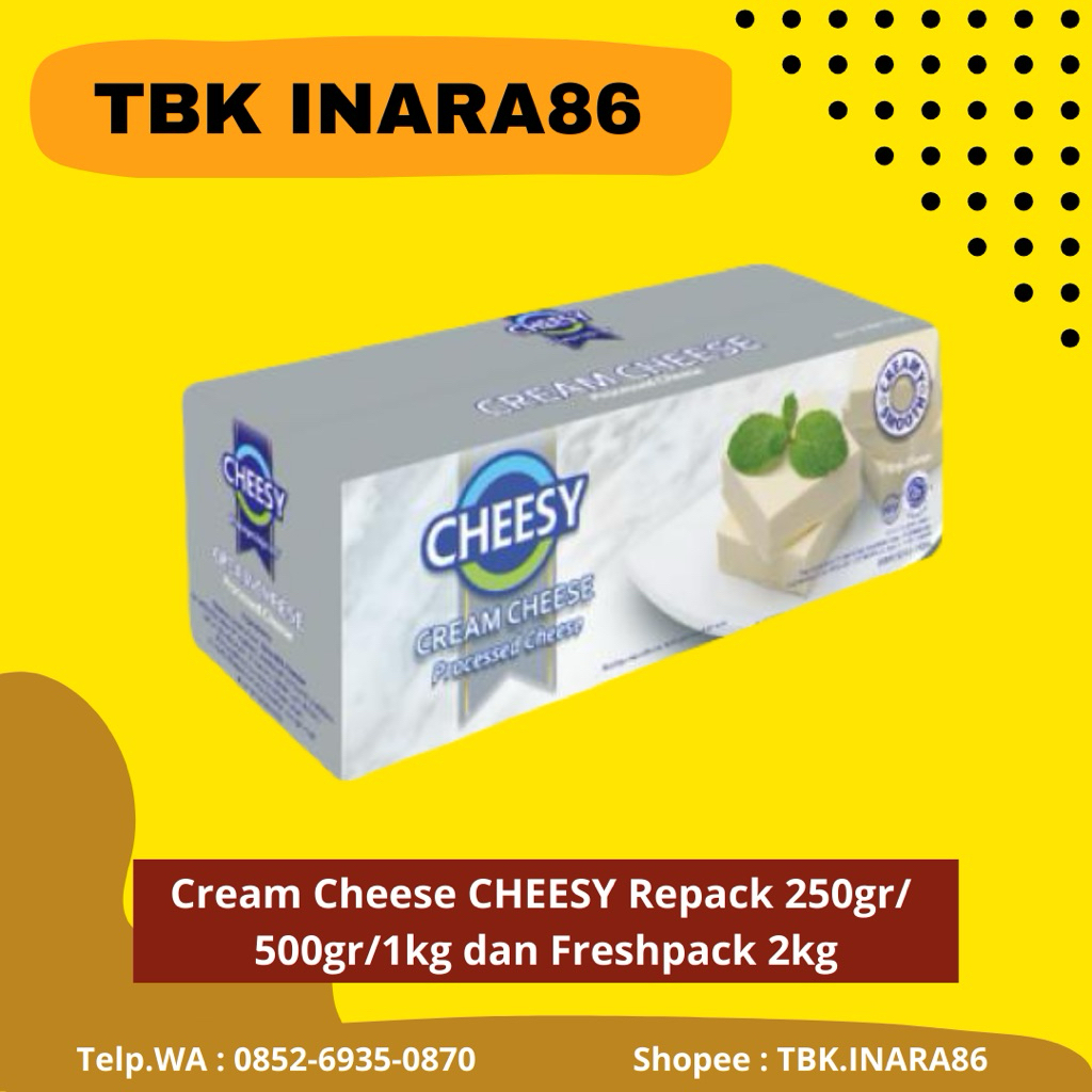 

[REPACK] Cheesy Cream Cheese Natural – Keju Krim Serbaguna 250gr /500gr /1kg (INSTANT ONLY!)