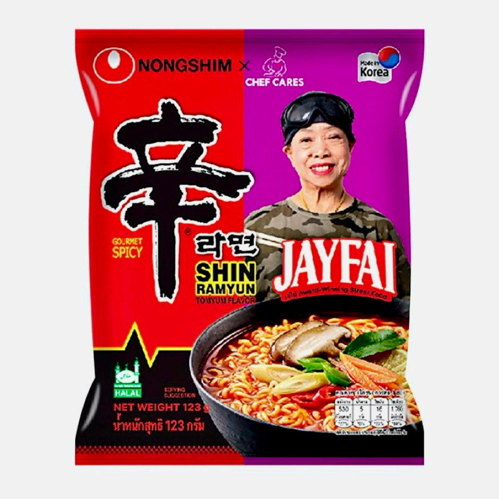 

Jayfai Nongshim Shin Ramyun Instant Ramyoen Noodle Tomyam KUAH TOM YUM HALAL