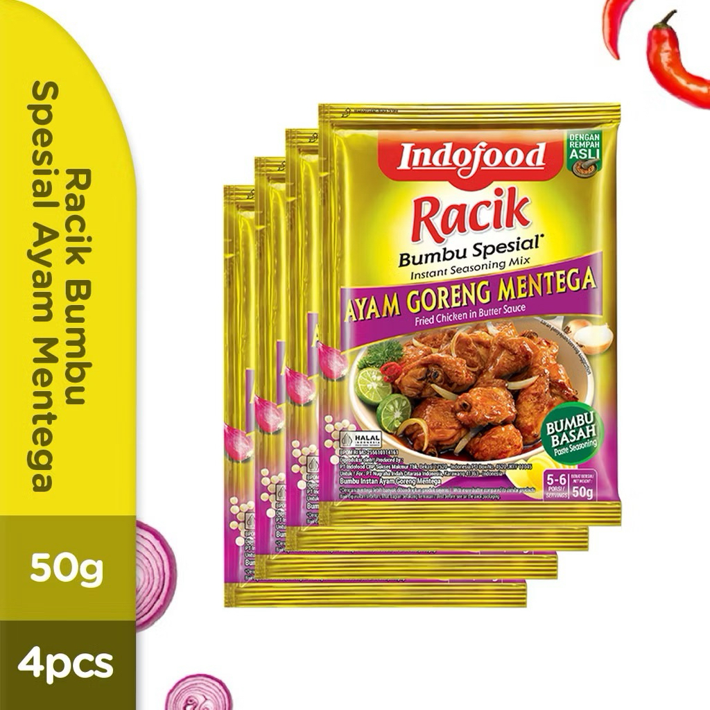 

Racik Bumbu Spesial Ayam Goreng Mentega 50gr ( 4 Pcs )