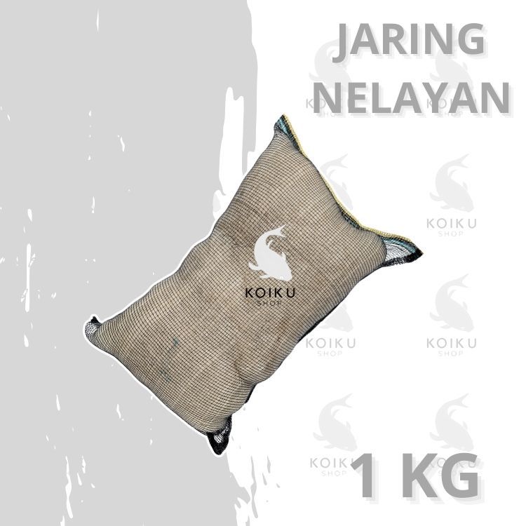 Jaring nelayan - jaring nelayan bekas media filter koam ikan koi 1kg