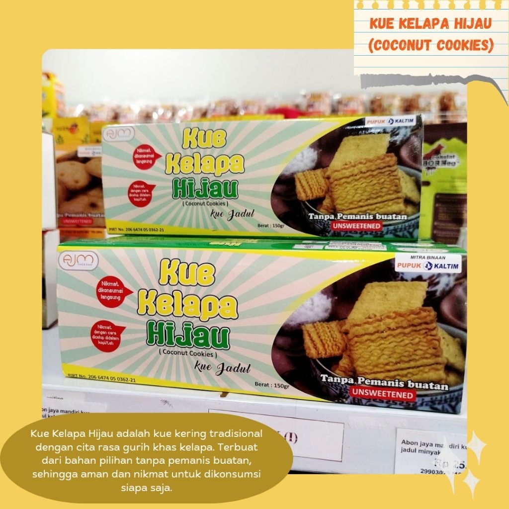 

Kue Kelapa Hijau (Coconut Cookies) – Kue Jadul
