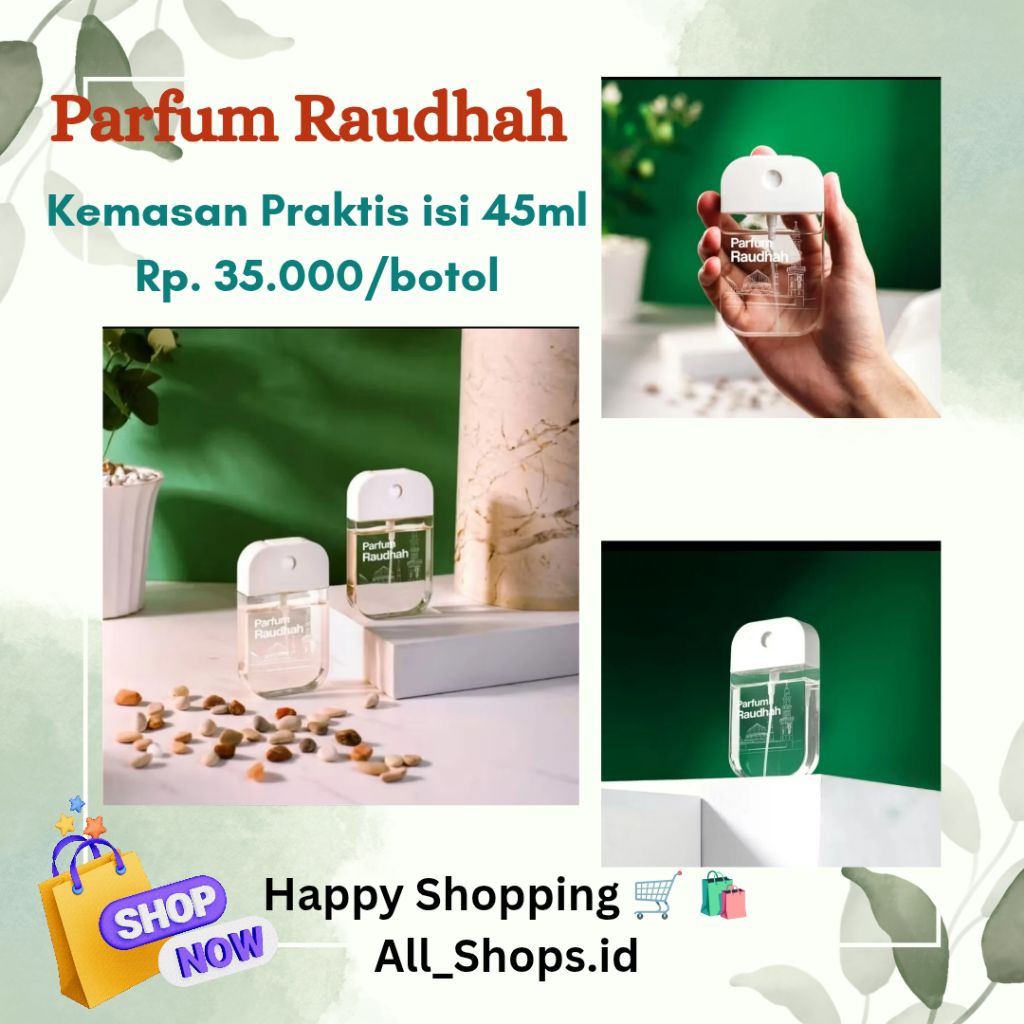 Parfum Raudhah | Parfum Shalat | Parfum Raudhah 45 ml | oleh-oleh umrah