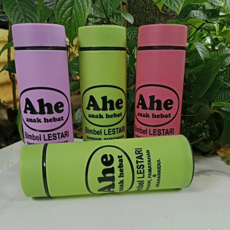 BOTOL MINUM KACA LIFE POLOS / BOTOL SIXOUP CUSTOM NAMA TANPA KEMAS