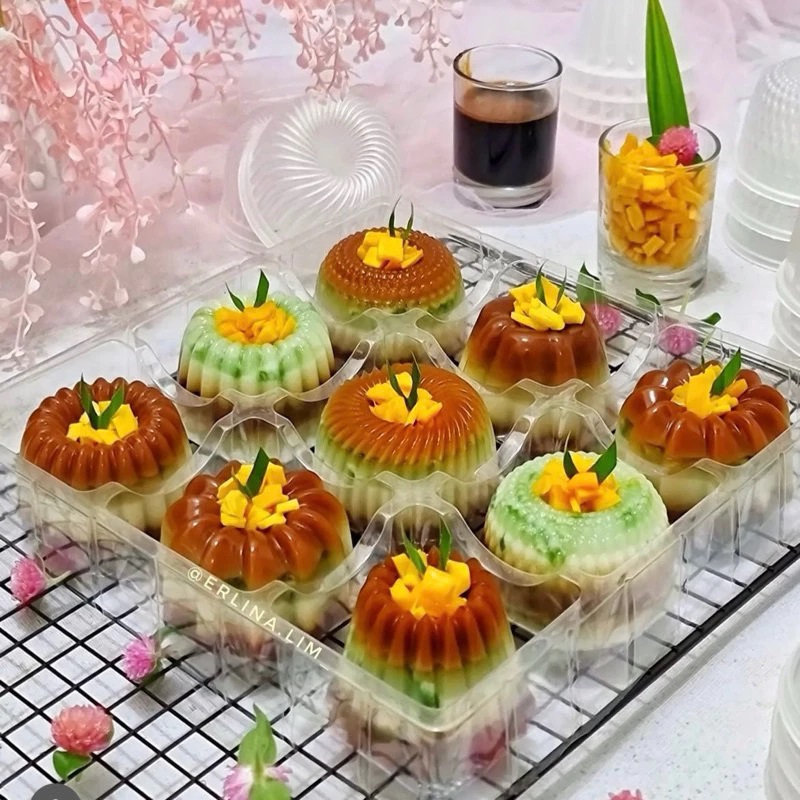 Cetakan Puding Mini Cetakan Bolu Loyang Mini Bolu Kukus Mini isi 12 pcs.
