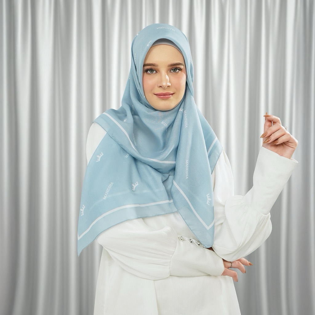 VICTORIA BLUE SCARF | OFFICIAL HIJAB MANDJHA IVAN GUNAWAN