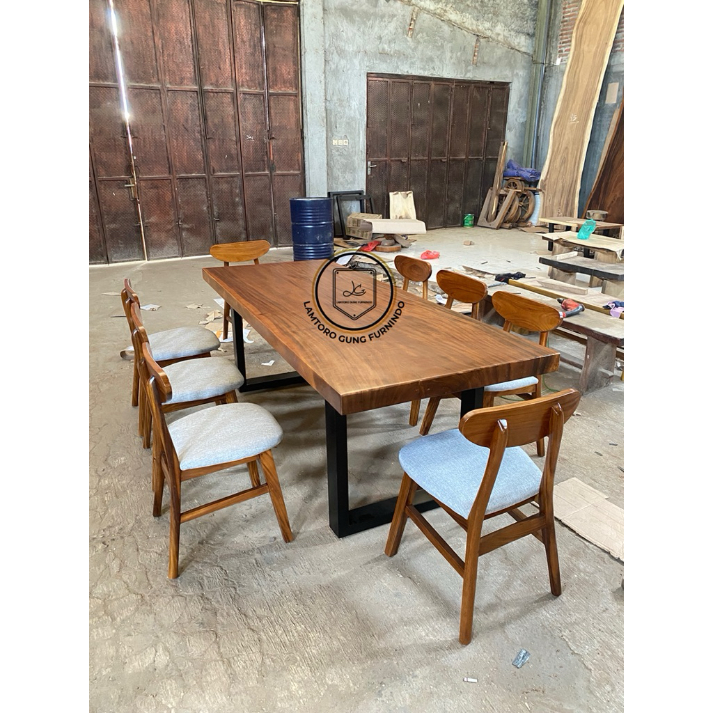 Meja Solid Kaki Besi Hollow 5x10(sisi kotak)