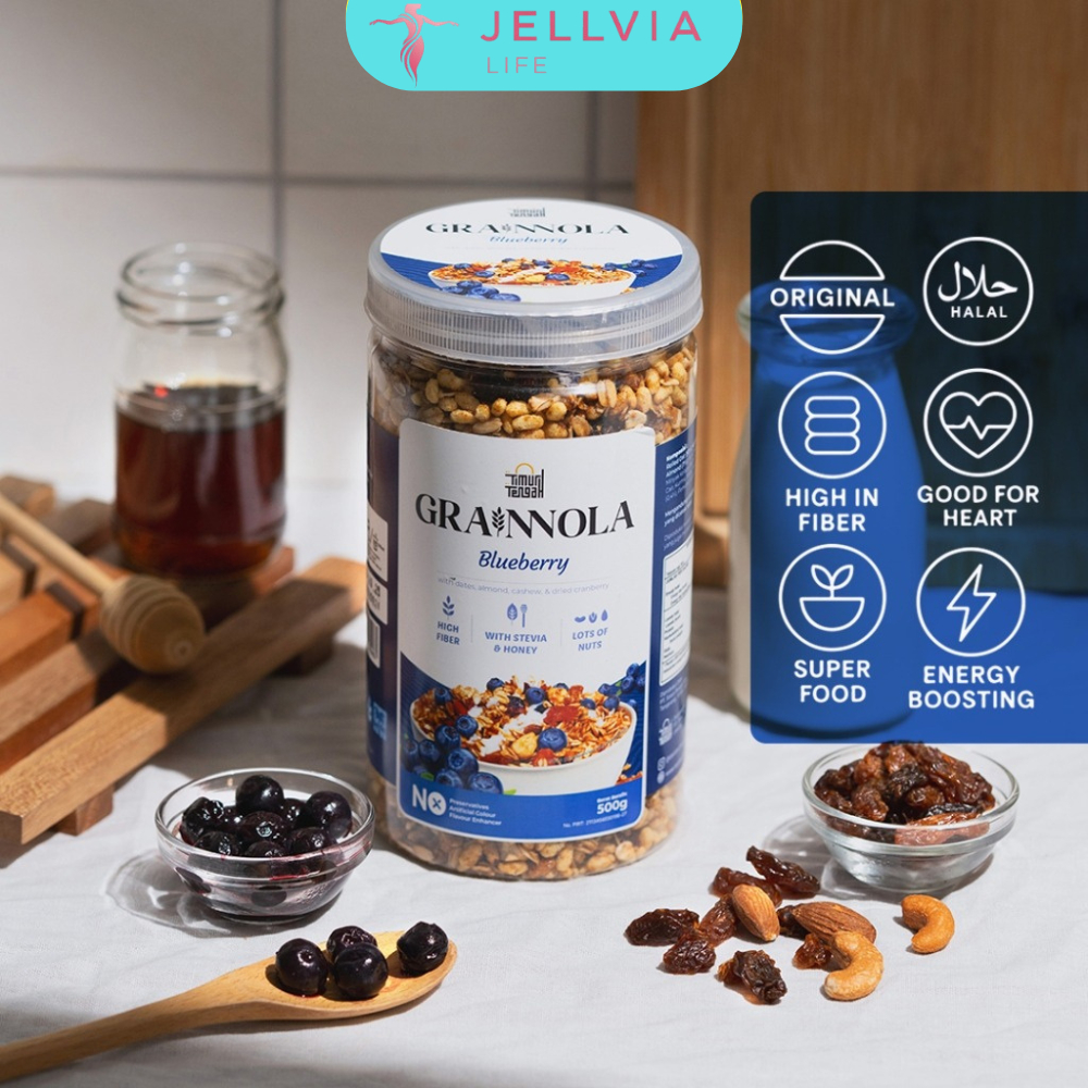 

Timur Tengah Grainnola 500gr Granola Varian Rasa Blueberry Premium Original