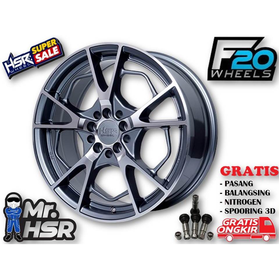 PROMO VELG HSR RING 17 TYPE EXIMIUS HSR R17X75 H10X100-114,3 ET45 GGMF COCOK UNTUK MOBIL SIENTA GRAN