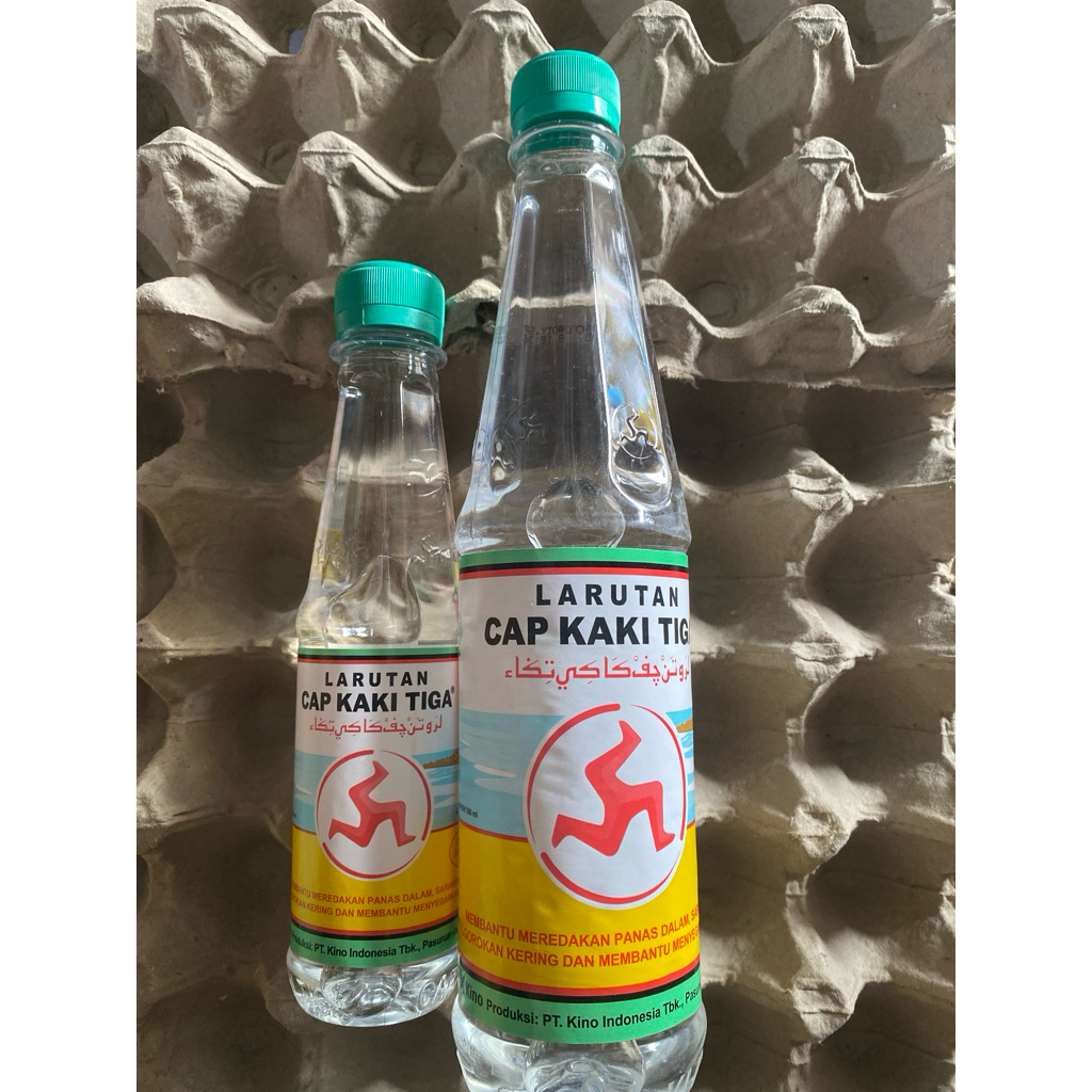 

larutan cap kaki tiga botol