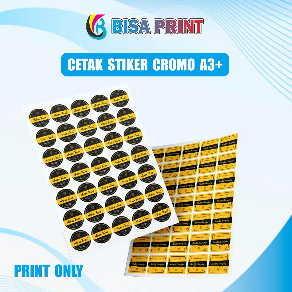 

Cetak Stiker Chromo Print Only | Cetak Sticker Custom | Cetak Stiker Logo | Stiker Custom