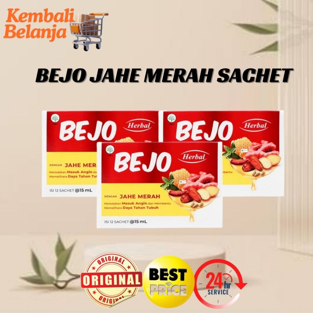 Bejo Jahe Merah Sachet/ Bejo Jahe Merah Herbal/ Bejo Herbal/ Jahe Merah Bejo/ Jahe Merah Bedjo