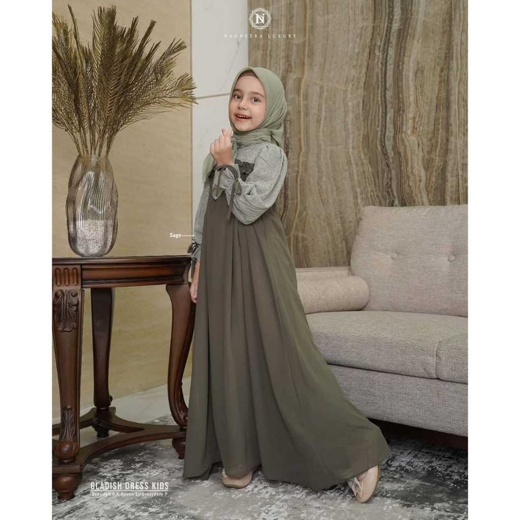 Baju anak gamis remaja pengajian syari tanggung