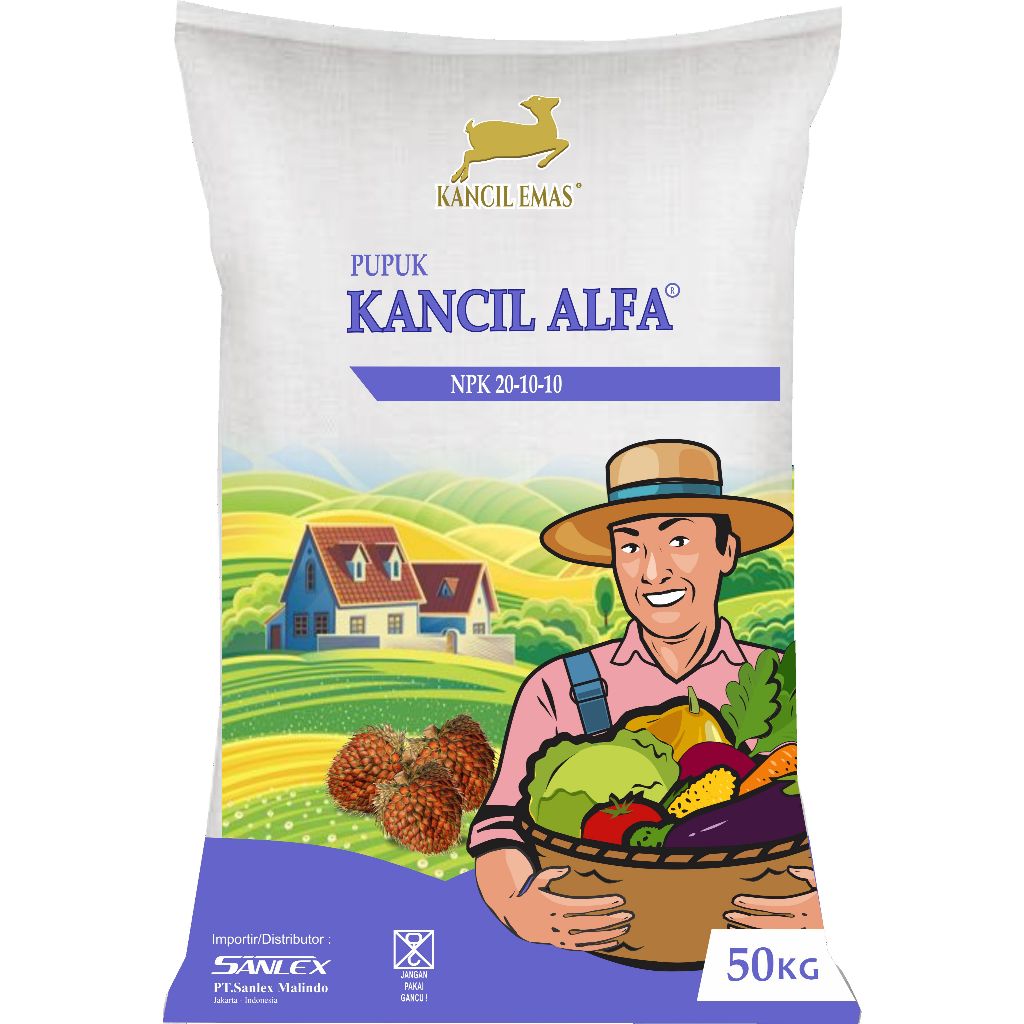 Pupuk Kancil Emas - Kancil ALFA NPK 20-10-10 / Repack 1 KG