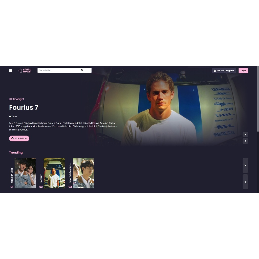 Source Code Aplikasi Streaming Film