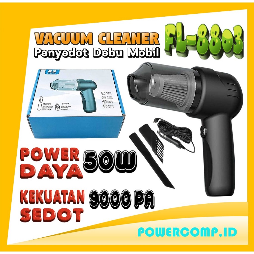 Penyedot Debu Mobil 50W 9000Pa Penyedot Debu Mini Vacuum Cleaner Rumah & Mobil Vakum Mobil Penyedot 