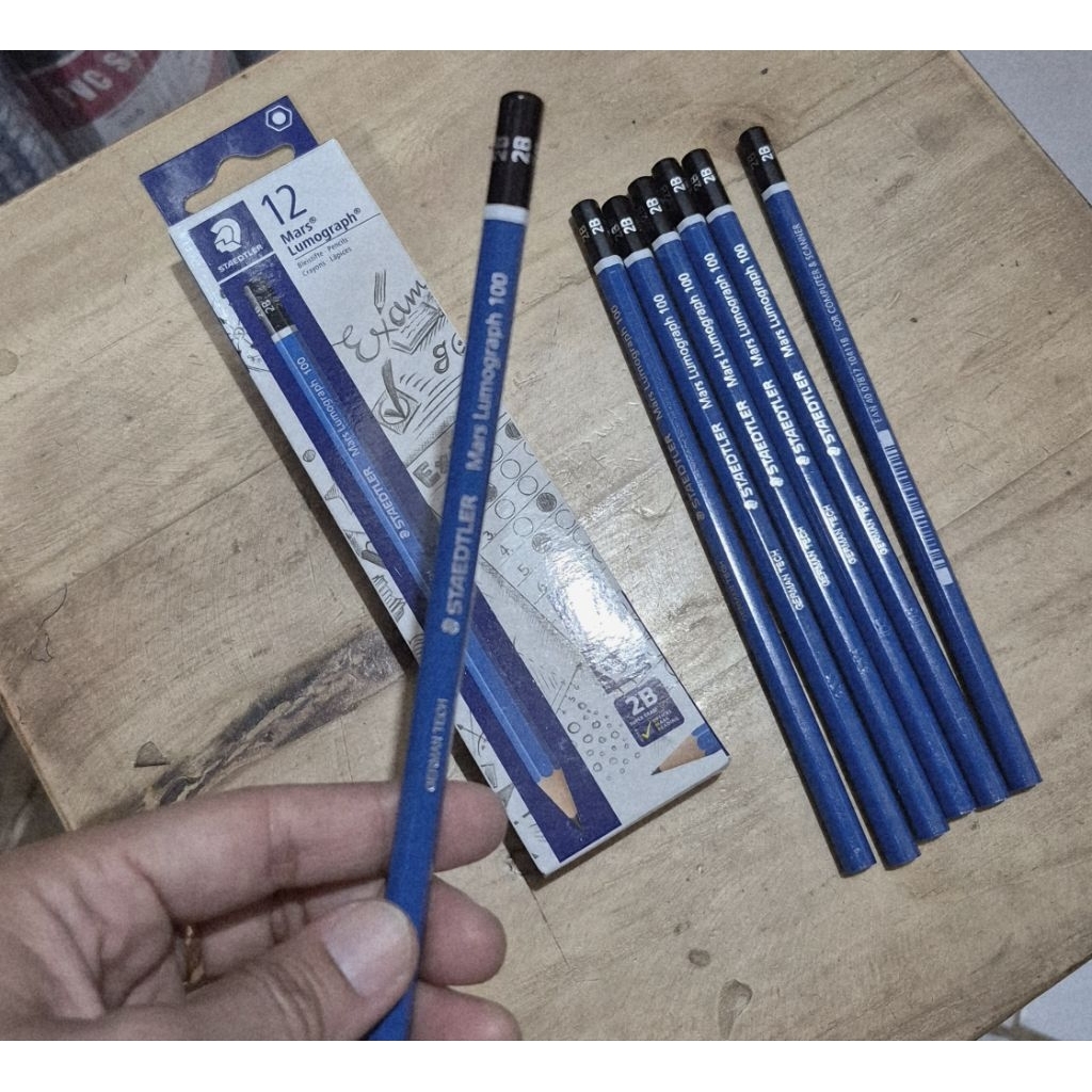 

Pensil Staedtler Mars Lumograph Pensil komputer 2B - 12PC