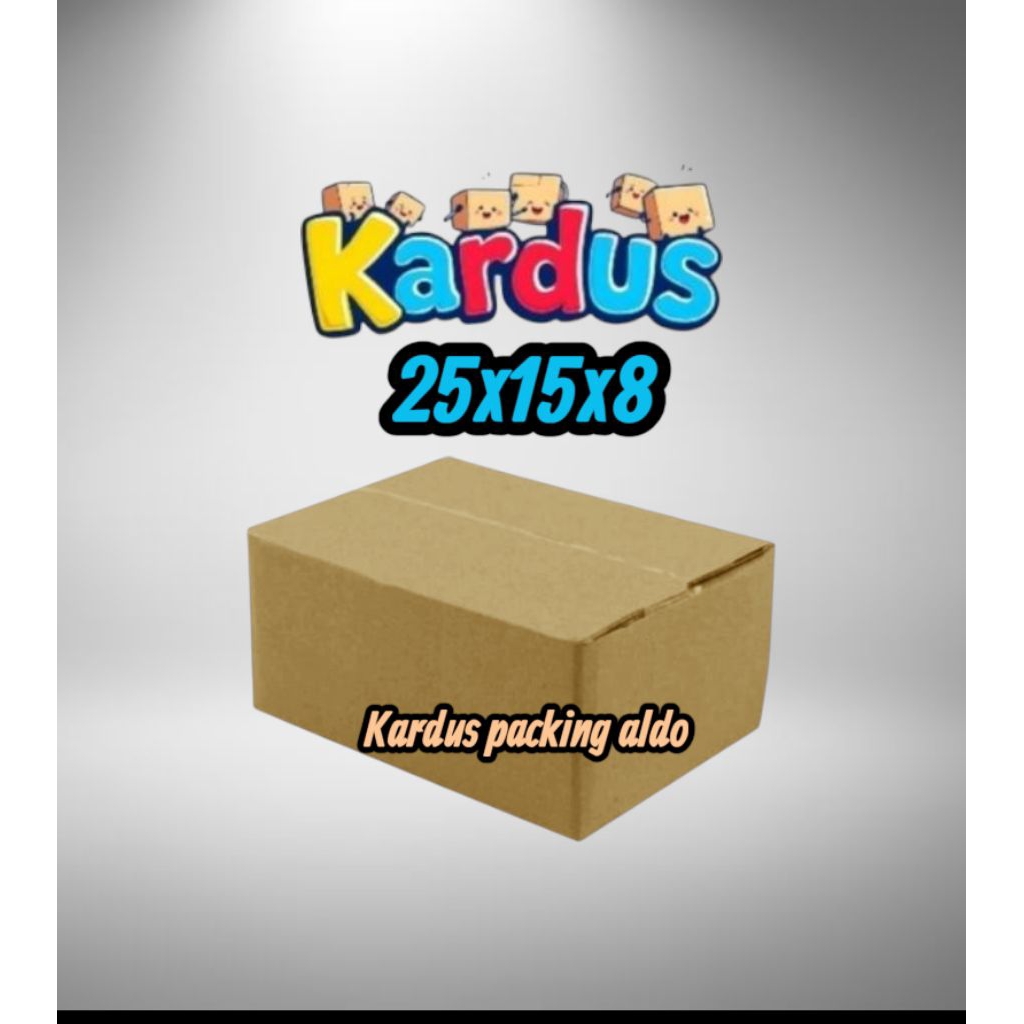 

kardus box packing 25x15x8
