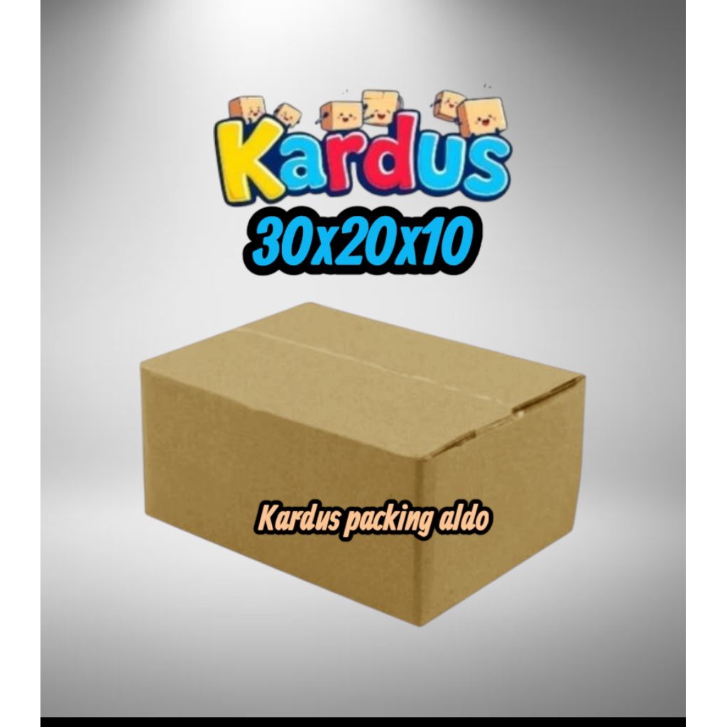 

kardus box packing 30x20x10