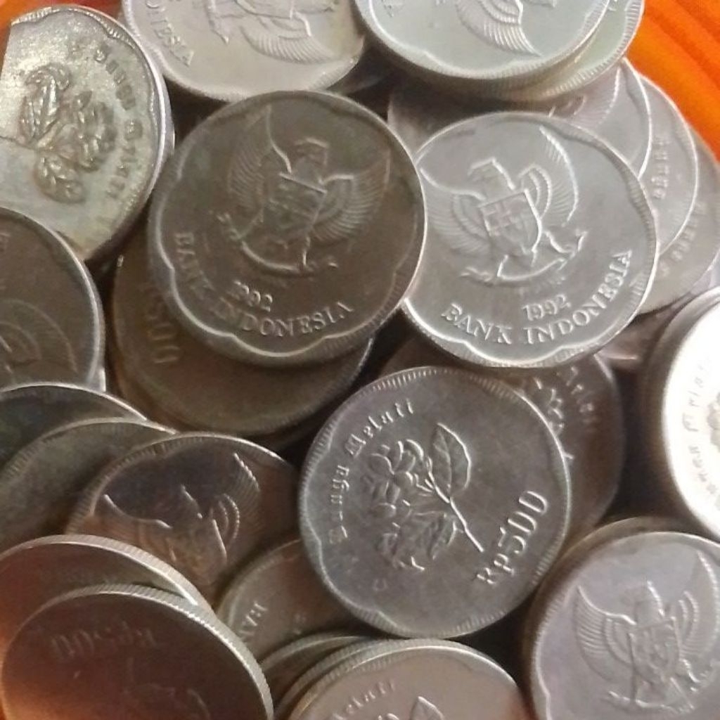 KOIN 500 RUPIAH KUNING TAHUN 1992