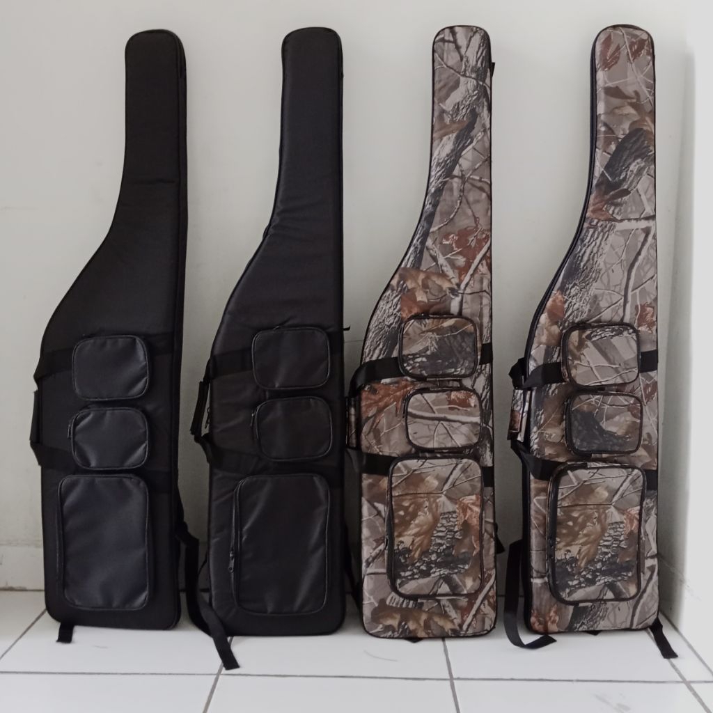 Tas senapann camo/hitam saku 3 varian