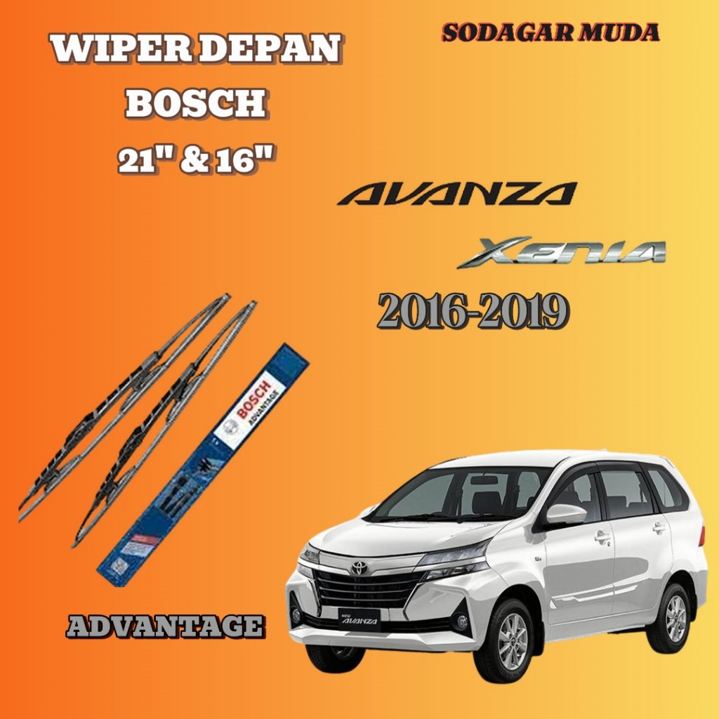 WIPER DEPAN BOSCH AVANZA 2016-2019