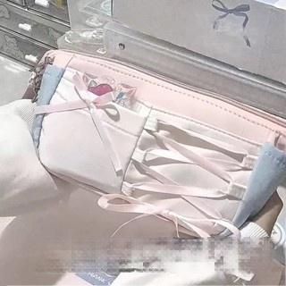 

Kotak Pensil Pita Balet Pink Pita/Tas Penyimpanan Kapasitas Besar untuk Pelajar